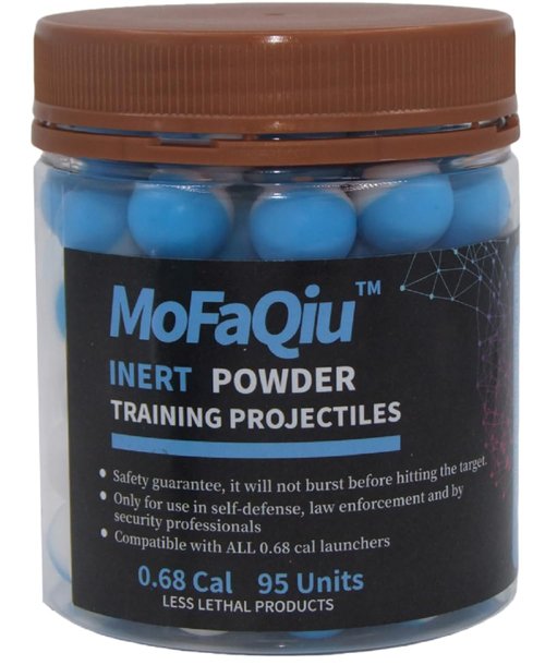 Inert Projectiles - 68 Cal Training Powder Ball, Training Projectile,Fracture Groove Design，Laser weldingwithout Leakage,Compatible with All .68 Cal Pepper Projectile、Paintball launchers