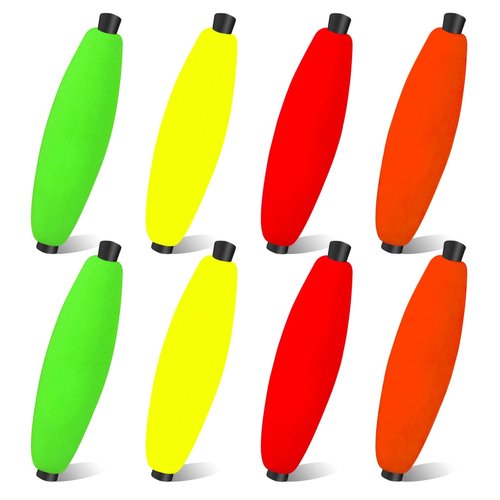 YOTO Peg Floats for Catfish Crappie,Foam Cigar Slip Fishing Corks Bobbers for Santee Rig