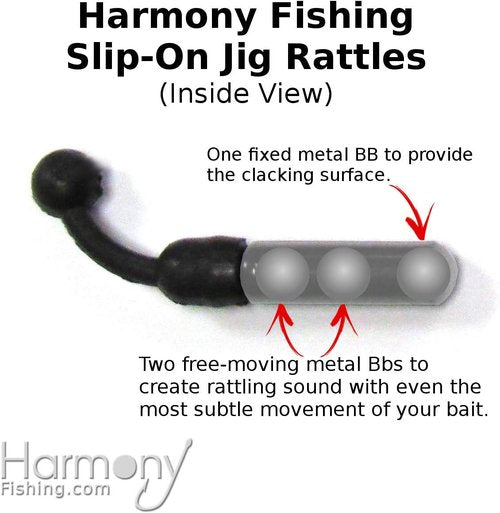 Harmony Fishing - Slip-On Low Profile Jig Rattles (10 Pack)