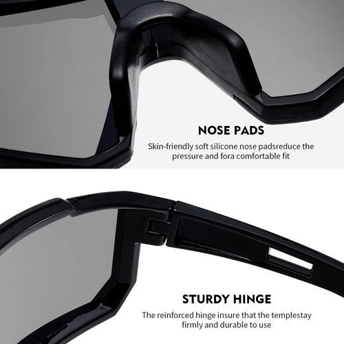 Eternal Star Polarized Sunglasses for Men, Lightweight Sun Glasses with UV Protection for Driving Fishing Golf