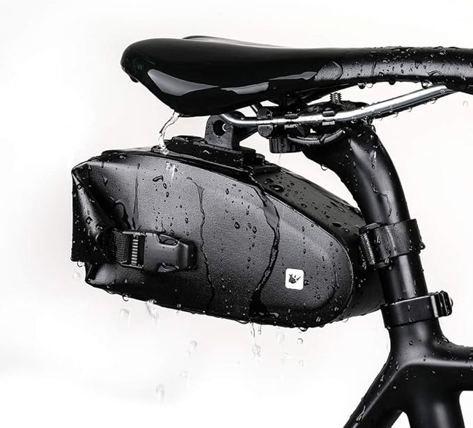 Rhinowalk Bike Saddle Bag Waterproof Bicycle Under Seat Bag Quick Disassembly Rainproof Mountain Road Bike Seat Bag Bicycle Professional Cycling Accessories