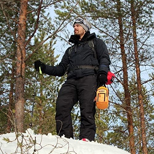 Wild Wolf Outfitters - #1 Best Water Bottle Holder for 64 oz Bottles - Carry, Protect and Insulate Your Flask with This Military Grade Carrier w/ 2 Pockets and an Adjustable Padded Shoulder Strap.
