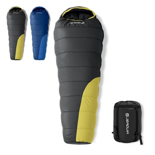 Cold Weather Mummy Sleeping Bag, Winter Sleeping Bag, 40-50℉ Sleeping Bags for Adults, Waterproof Lightweight Sleep Bag, Camping Gear for Backpacking Hiking Travel & Other Outdoor Activities