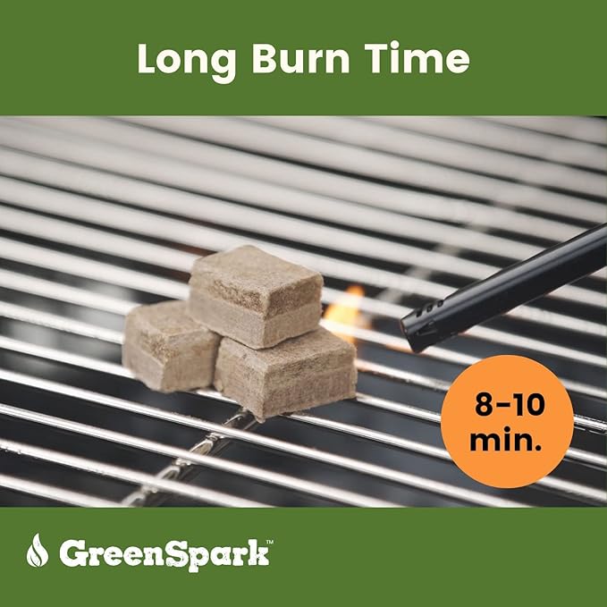 Natural Fire Starters for Grill, Smoker, Pizza Oven,BBQ,Fireplace, Wooden & Pellet Stove, Fire Pit, Long Burn, Waterproof,All Weather, Safe for Indoor/Outdoor Use (Square 400 Pcs)