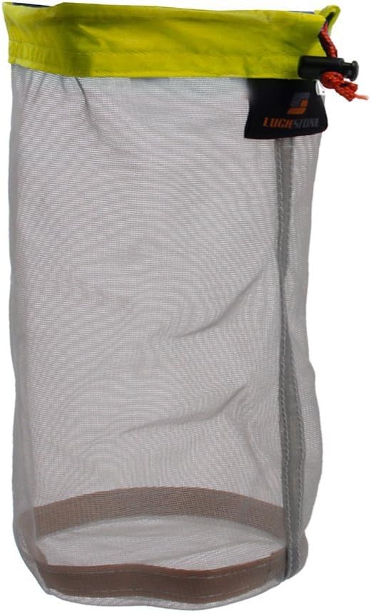 Ultra Light Stuff Sacks Nylon Mesh Drawstring Storage Bag S M L XL XXL for Camping Travel Hiking Outdoor Sports