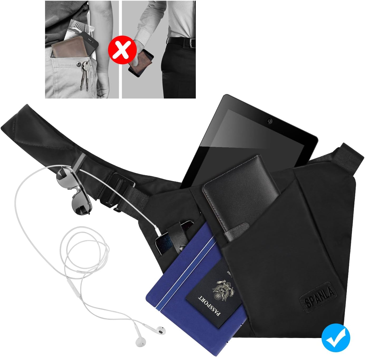 Sling Bag, Shoulder Crossbody Chest Bag Daypacks for Men & Women…