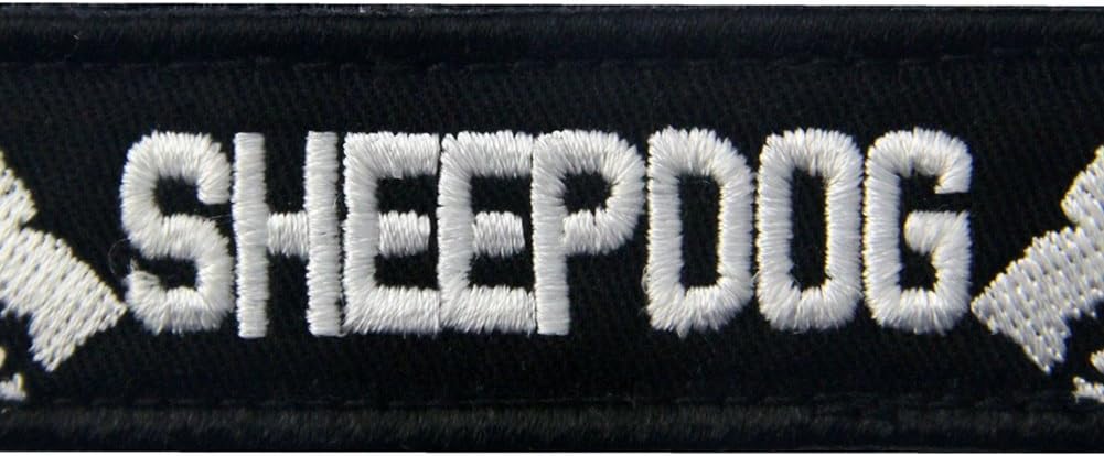 Sheepdog Tactical Military Embroidered Morale Hook & Loop Patch - Red