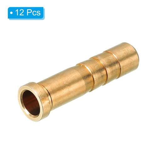 PATIKIL 50 Grain Archery Arrow Brass Insert, 12 Packs Insert Screw Copper Brass Arrow for .244/6.2mm Carbon Arrows