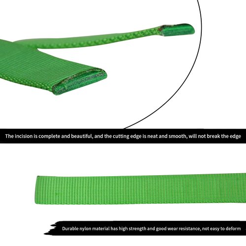 SEPEAK 1 inch Nylon Tubular Webbing, 20kN/4500 lbs, Heavy Duty Climbing Strap for Rescue, Outdoor Climbing, Firefighting, Rigging, Ziplining, Anchoring,Hanging,1pc,Green,5 Yard