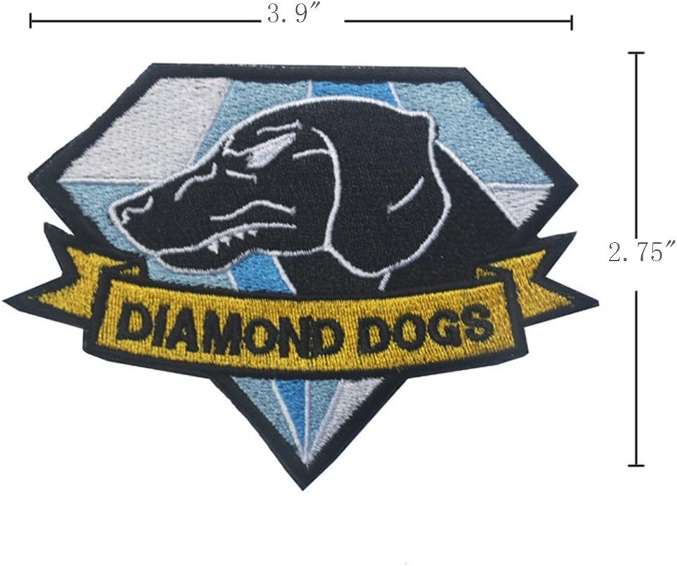 Military Morale Diamond Dogs and Metal Gear Solid Fox Patch (3pcs)