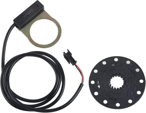 Dioche Electric Bike Pedal Assist Sensor, 12 Magnets 12 Pulses Per Revolution Electric Bike Power Pedal Assist Sensor for Mountain Bike Accessories Sensor Pedal Assist