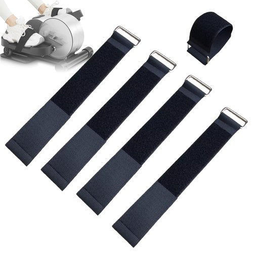 4 Pcs Ellipse Leg Exerciser Pedal Straps，Suitable for Under Desk Seated Leg Exerciser & Leg Pedal Exerciser for Senior Fitness Home Non-Slip Exercise Accessories