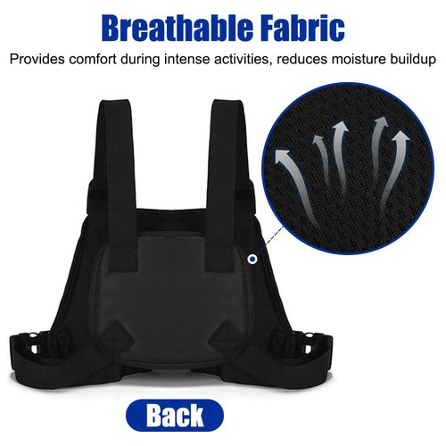 DONGKER Chest Vest Bag,Anti Theft Tactical Chest Rig Bag Adjustable Travel Chest Pack for Men Running Hiking Workouts