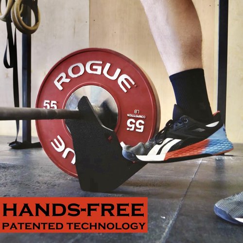 World's Smallest Deadlift Jack - Ultra-Strong 1100 lb Capacity - Lightweight & Portable - No Hands Needed! - Perfect for Deadlifts, Powerlifting, Hip Thrusts - USA Made - Patented Hands-free Design