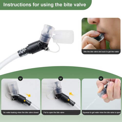 2.5L Large-Capacity TPU Outdoor Hydration Bladder with Matte Finish & Quick-Disconnect Tube for Easy Cleaning – Ideal for Hiking, Biking, and Outdoor Activities