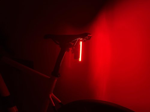 SHARKODIN Smart Bike Rear Light 60 Lumens Tail Light 230 Degree Visibility, 1000m Viewable Range, USB Rechargeable Smart Bike Break and Motion Sensing Light, for Road Gravel MTB and Urban Cyclists