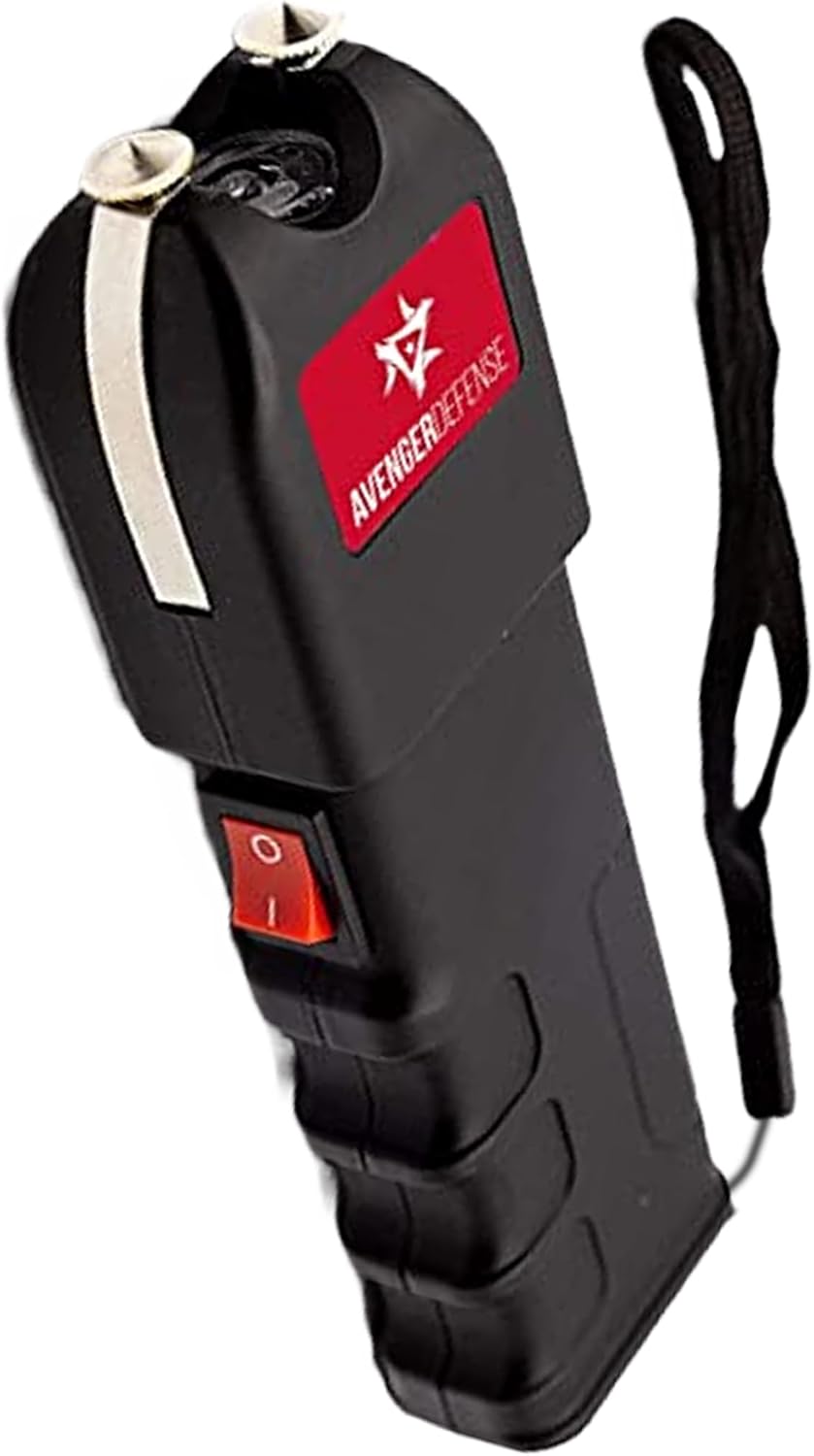 Stun Gun for Self Defense with LED Flashlight Protection Device for Women (ADS-10)