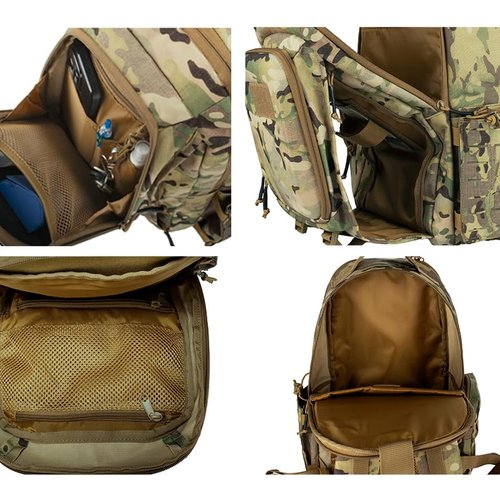 BOMTURN Great Tactical Backpack Military Men: 45L Army 3 Day Assault Bag Pack/CCW Bag/Molle Backpacks with Holster Waterproof