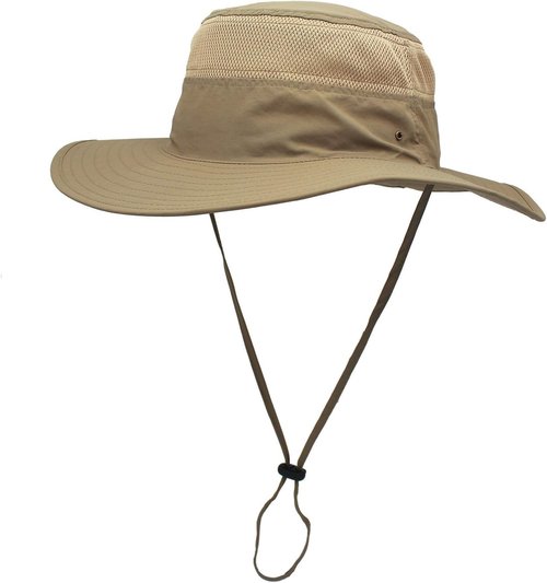 Duakrs Unisex Wide Brim Sun Hat,Outdoor UPF 50+ Waterproof Boonie Hat Summer UV Protection Sun Caps