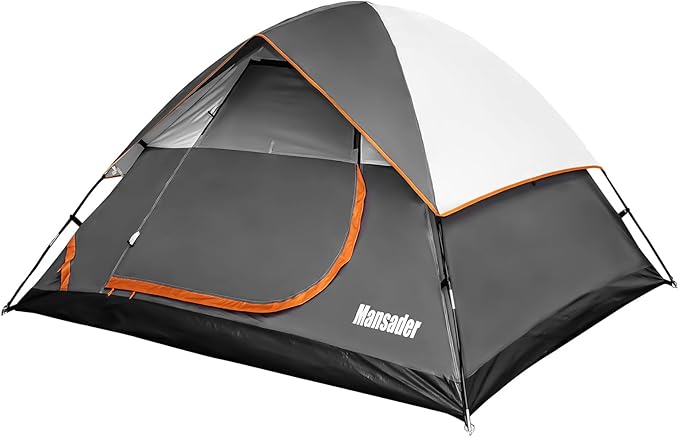Camping Tent, Waterproof 2/3/4 Person Tents for Camping, Lightweight Easy Set Up Outdoor Hiking Tent Backpacking Tent with Carry Bag, Backpack Tent Suit for Family Beach Hiking Travel