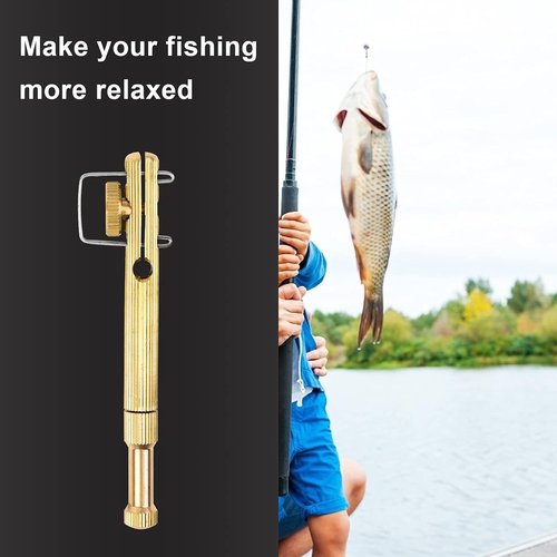 Fishing Line Hook Knot Tying Tool, Copper Practical Knot Line Tying Knotting Tool Portable Fast Fishing Tie Hook (2pcs)