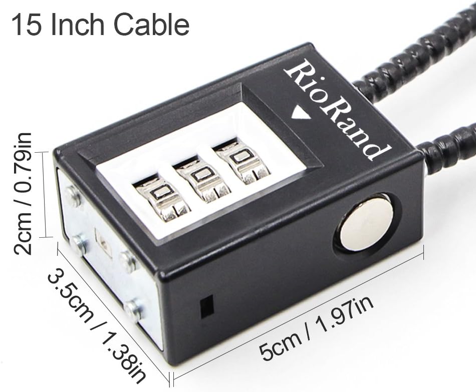 RioRand Trigger Lock 3 Digit Combination 15 Inch Gun Cable Lock