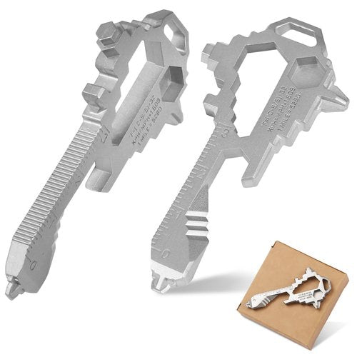 Herda Keychain Multitool – EDC Tool with 17+ Functions Gifts| Small Bottle Opener keychain with Screwdriver, Wrench, and Box Cutter for Travel, Outdoor, and Everyday Use – TSA Safe
