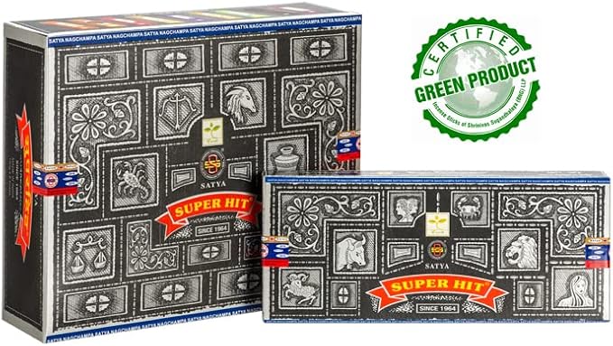 Satya Superhit 100 gram Incense Sticks for Positivity, Meditation, Relaxation, Yoga, Healing