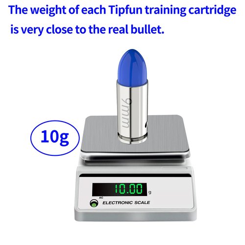 Tipfun 9mm Round Action Training Snap Caps for Dry Fire Training Dummy Rounds Practice Safe Loading Firing(9mm-10pcs)
