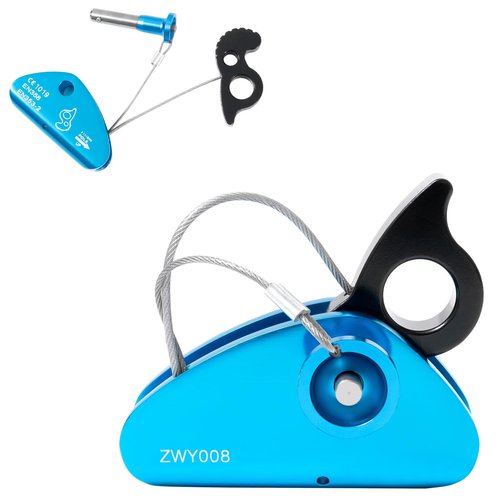ZiBeiLe Detachable Rope Grab Ascender, Gravity Grabber Fits 11-13 MM Rope, 15 KN Load Capacity, Ideal for Rock Climbing, Tree Climbing and Rescue