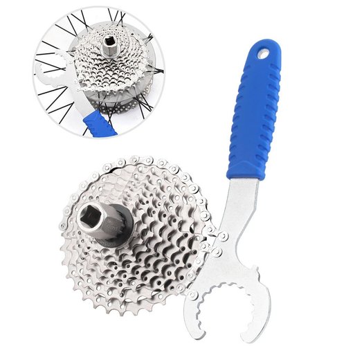 HOUSON Bicycle Chain Whip, Bottom Bracket Remover, Bottom Bracket Tool, flywheel Remover, Bicycle Cassette Puller Tool