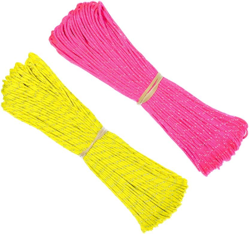 Paracord Planet 1.8mm Fluorescent Reflective Guyline Tent Rope Cord Camping Paracord