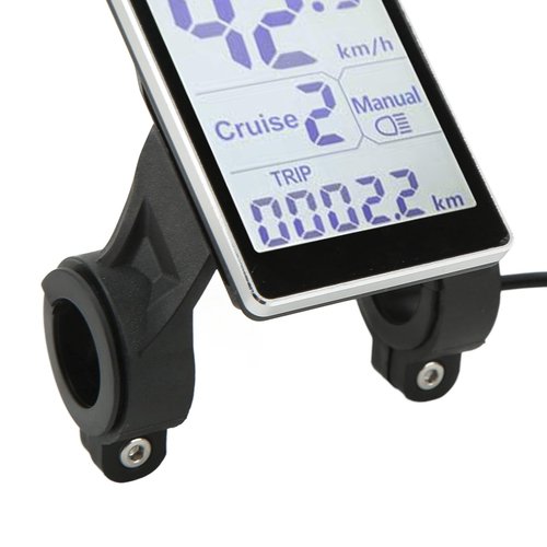 LCD Display E Bike Speedometer Bike Odometer 5 Pin 24V 36V 48V 60V Electric Scooter Control Panel Electric LCD Display Meter, for 22.2mm/0.9in Handlebars Accessories