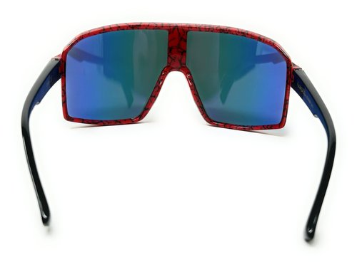 Ultimate Sports Visor Sunglasses – Unisex Performance Eyewear for Outdoor Activities (Red)