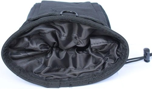 CREATRILL Tactical Molle Drawstring Magazine Dump Pouch, Military Adjustable Belt Utility Fanny Hip Holster Bag Outdoor Ammo Pouch