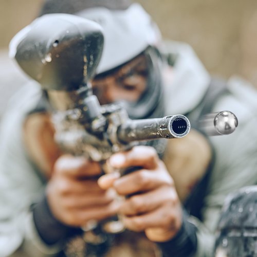 Gisafai 150 Pcs 43 Caliber Aluminum Paintball Ammo Practice Paintball Powerful Non Lethal for Shooting Training Practice