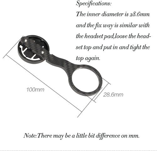 GUB Carbon Cycle Computer Holder Bike Stopwatch Hold for Garmin CATEYE for iGPSPORT Table Bracket Road Bicycle Computer Mount