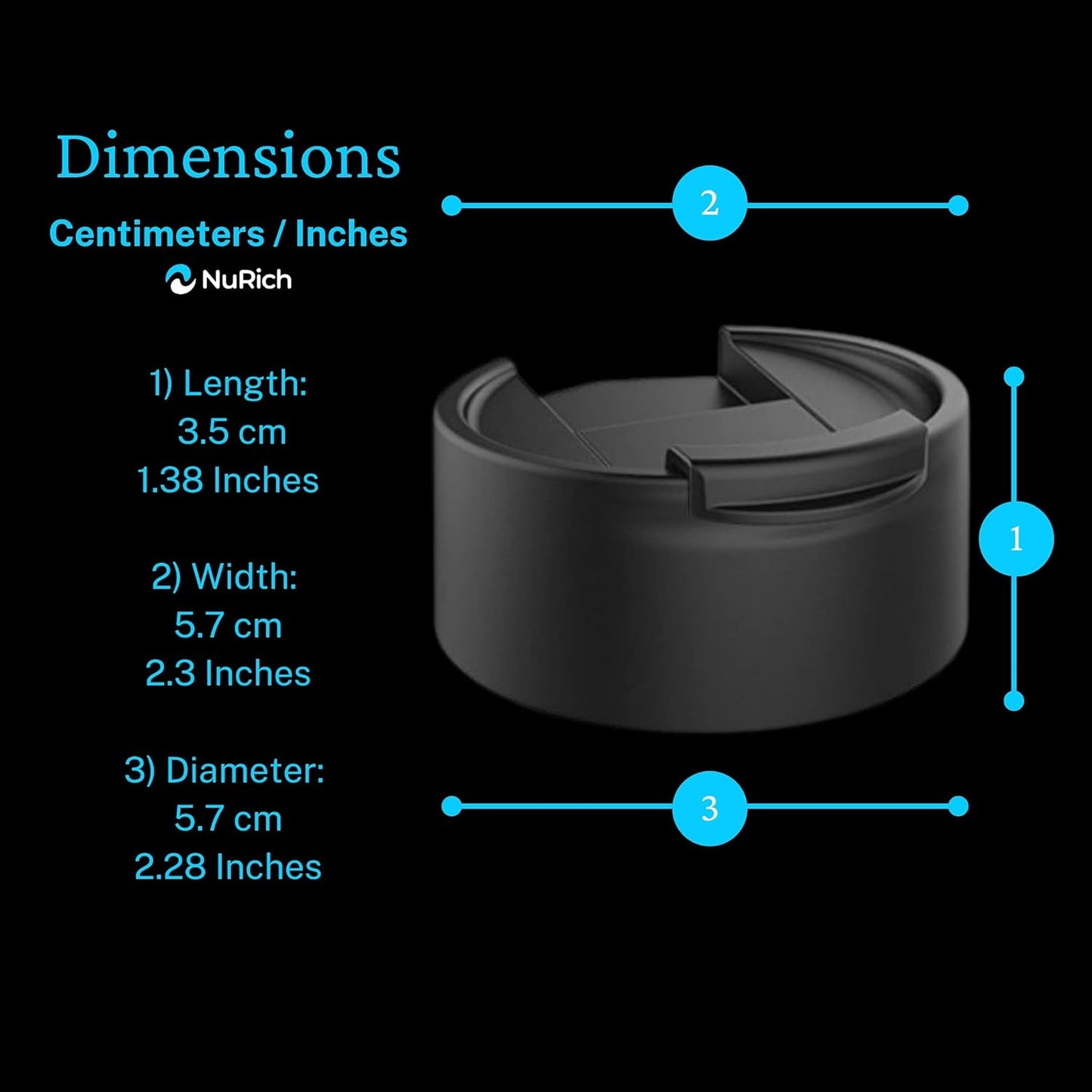 The Original Hydro Wide Mouth Flip and Sip Replacement Hydro Flask Coffee Lid or Cap - Hydro Flask Lid Replacement For Insulated Water Travel Mug or Hydroflask Thermos For Perfect Hydration