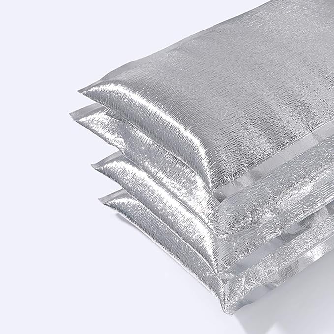 Smilco Reusable Insulation Bags Thermal Box Liners Metalized Liners Lunch Food Box Shopping Bag Insulated Lining Waterproof Insulation Package (25 Pack/ 8 In x 11 In)