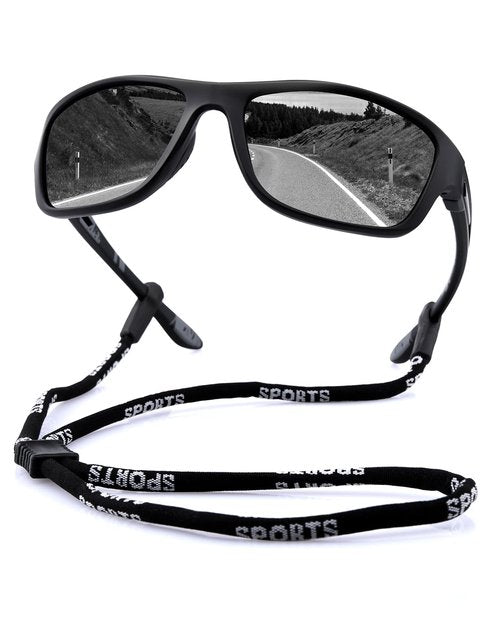 FIMOSON Polarized Sports Sunglasses for Men Women UV400 Protection Glasses Wrap Around Goggles for Driving Fishing Golfing