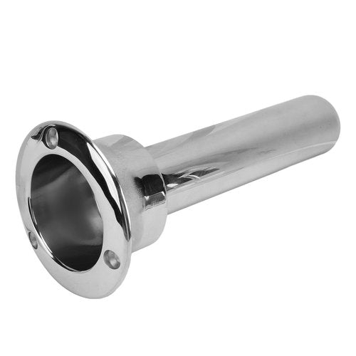 Heavy Duty Stainless Steel Deluxe Rod Holders, 2 in 1 Flush Mount Fishing Rod Pole Holders, 0 15 30 Degree Boat Fishing Rod Cup Holder 280mm Round Top Cup Holder for Yacht Ship(0 Degree)
