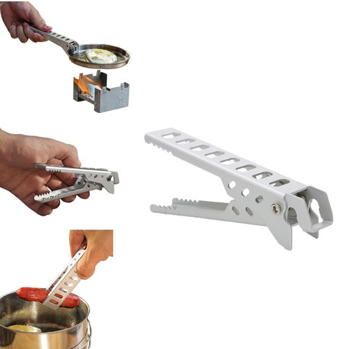 Malijnxin Camping Pot Gripper and Lifter, Strong Grip Camping Cookware Anti-Scald Pan and Bowl Holder for Safe Handling of Hot Cookware, Ideal for Home and Outdoor Camping Cookware
