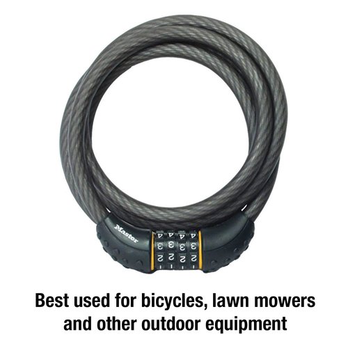 Retrospec Lenox 2-5 Bike Hitch Rack for Cars, Trucks, SUVs with Master Lock Set Your Own Combination 6 ft Cable Bike Lock