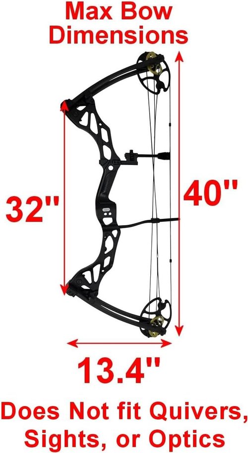Case Club Waterproof Parallel Limb Compound Bow Pre-Cut Case with Silica Gel to Help Prevent Rust