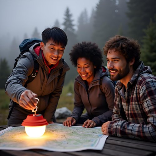 Mr.Go Portable LED Camping Light – Rechargeable Waterproof Outdoor Lantern with 7 Light Modes & Carabiner Clip for Hiking, Tent, Emergency & Backpacking