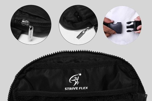 Strive Flex Crossbody Small Backpack Sling Bag for Women & Men, Chest Bag Daypack Fanny Pack Cross Body Bag for Outdoors Hiking Traveling (Black)