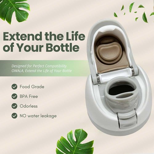 YJKRUJSE Replacement Cap for Owala Freesip, One Button Water Bottle Top Lid Compatible with Owala Cup 16oz 24oz 32oz 40oz, No Leakage Replacement Accessory for Owala Free Sip