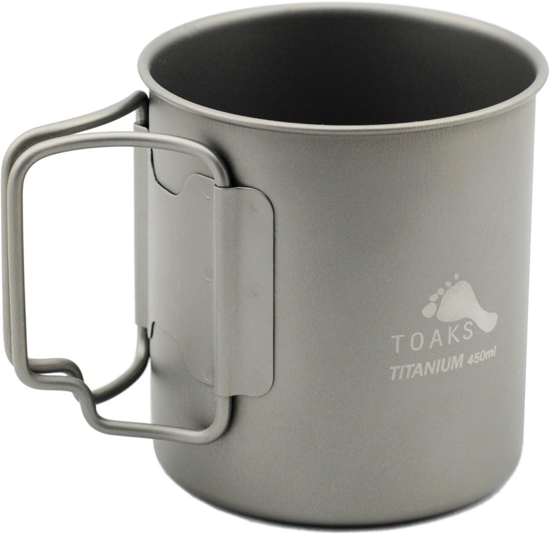 TOAKS Titanium 450ml Cup (0.5mm thickness version) (With Lid)