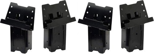 HME High-Strength Welded Construction Durable Multi-Use Platform Brackets 4 Pack - For Use With Hunting Blinds, Play Sets, Tree Houses