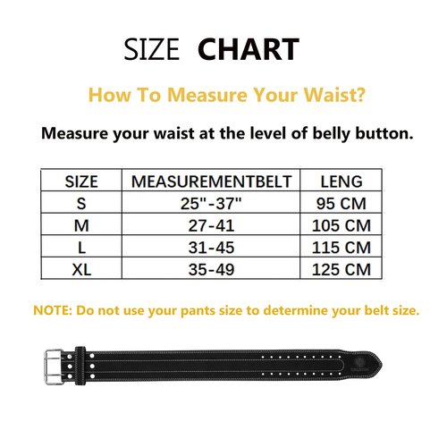 Men & Women Weight Lifting Belt, 100% Genuine Leather Weightlifting Belt, Comfortable Squat Belt, Deadlift Belt or Powerlifting Belt, Workout Belt for Strength Training
